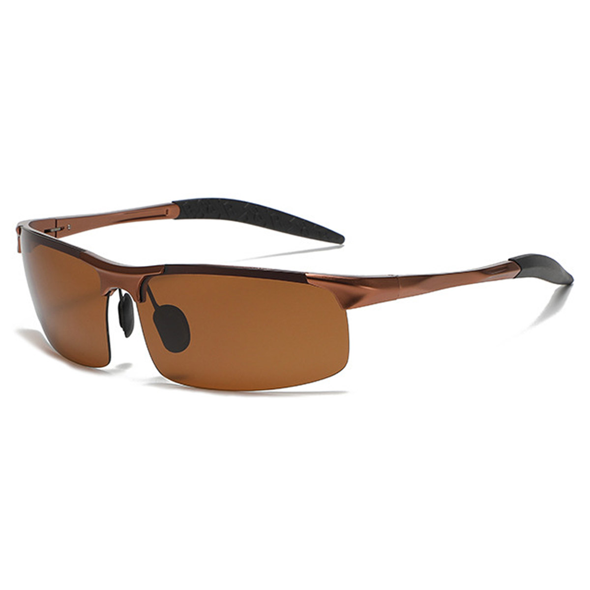 Aluminum-magnesium half-frame cycling metal sunglasses Aluminum-magnesium half-frame cycling metal sunglasses