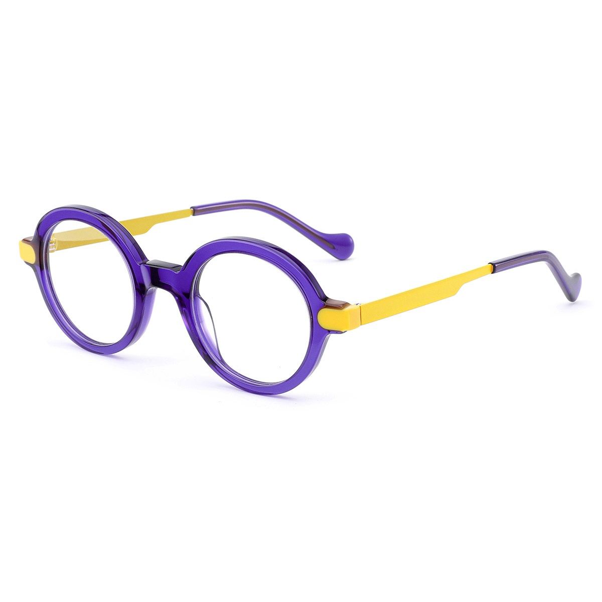 Retro Artistic Round Frame acetate optical glasses Retro Artistic Round Frame acetate optical glasses