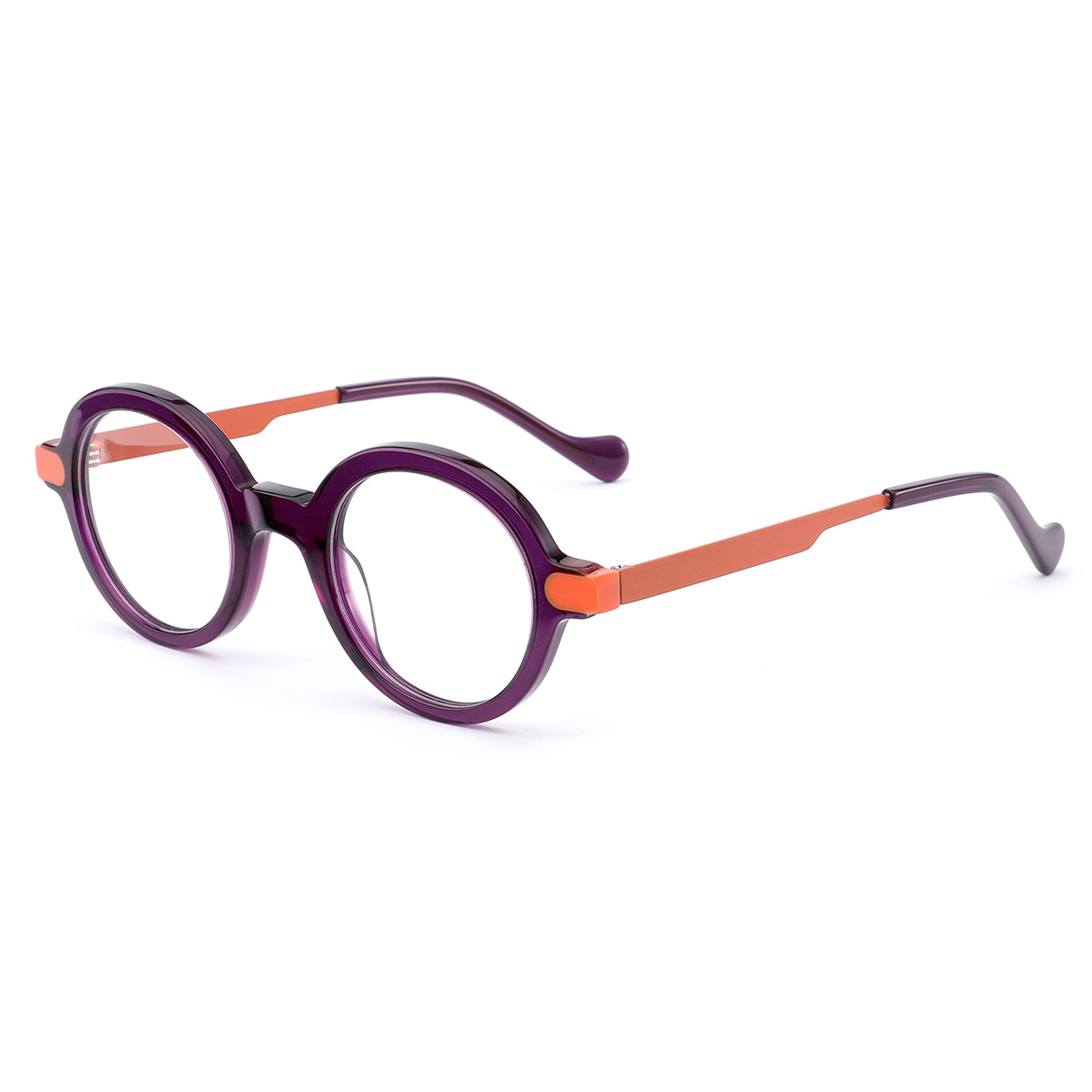 Retro Artistic Round Frame acetate optical glasses Retro Artistic Round Frame acetate optical glasses