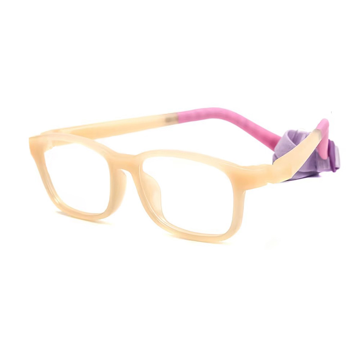 Memory silicone square fashionable cartoon adjustable na salamin ng mata ng mga bata