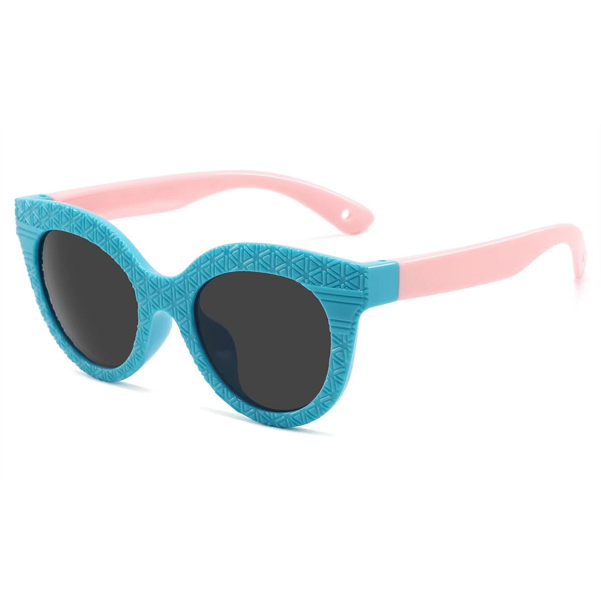 Nylon polarized fashionable anti-UV round frame na salaming pang-araw ng mga bata Nylon polarized fashionable anti-UV round frame na salaming pang-araw ng mga bata