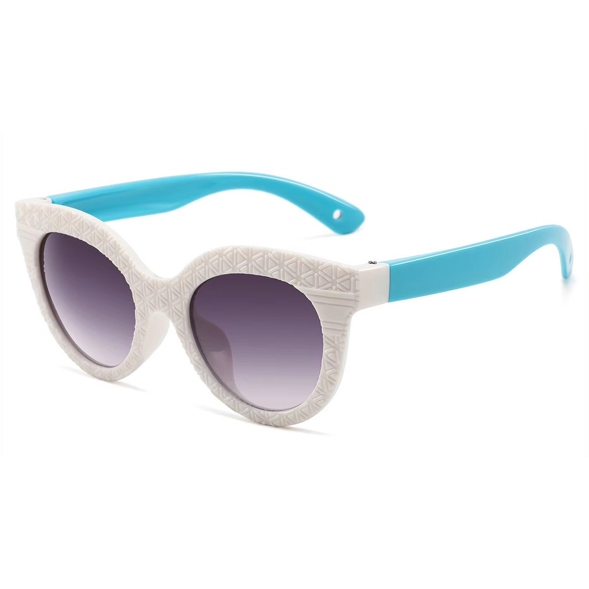 Nylon polarized fashionable anti-UV round frame na salaming pang-araw ng mga bata Nylon polarized fashionable anti-UV round frame na salaming pang-araw ng mga bata