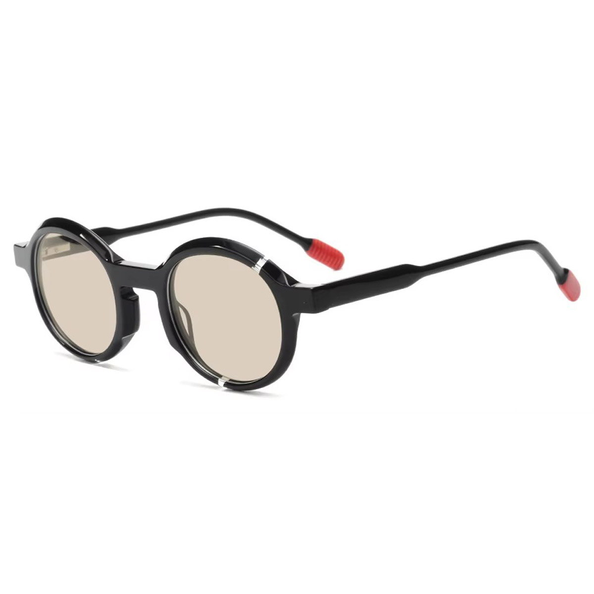 Vintage round frame biodegradable polarized na salaming pang-araw ng mga bata Vintage round frame biodegradable polarized na salaming pang-araw ng mga bata
