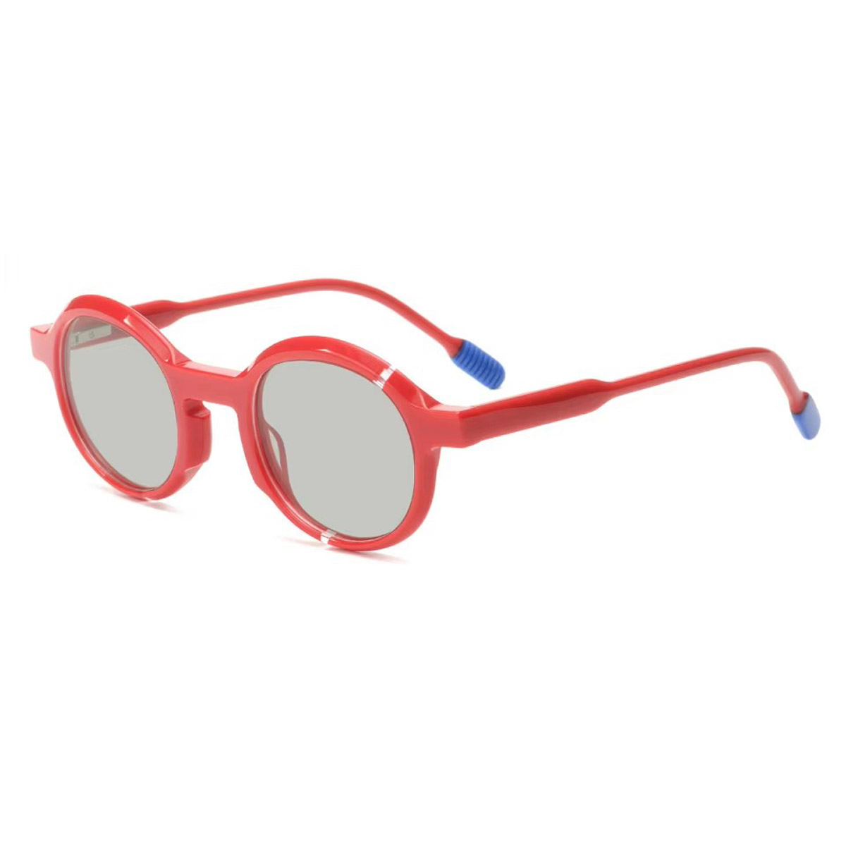 Vintage round frame biodegradable polarized na salaming pang-araw ng mga bata Vintage round frame biodegradable polarized na salaming pang-araw ng mga bata