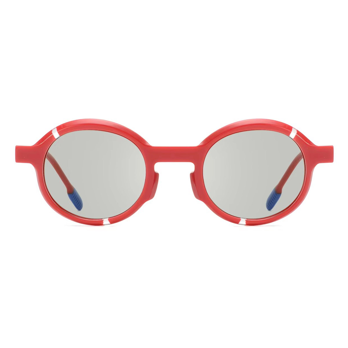 Vintage round frame biodegradable polarized na salaming pang-araw ng mga bata Vintage round frame biodegradable polarized na salaming pang-araw ng mga bata
