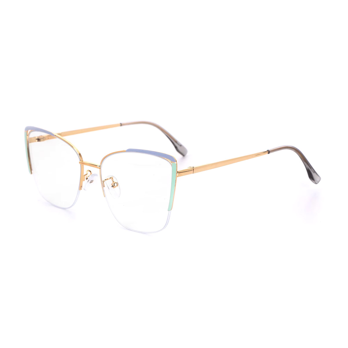 Pambabaeng naka-istilong nako-customize na cat-eye reading glasses