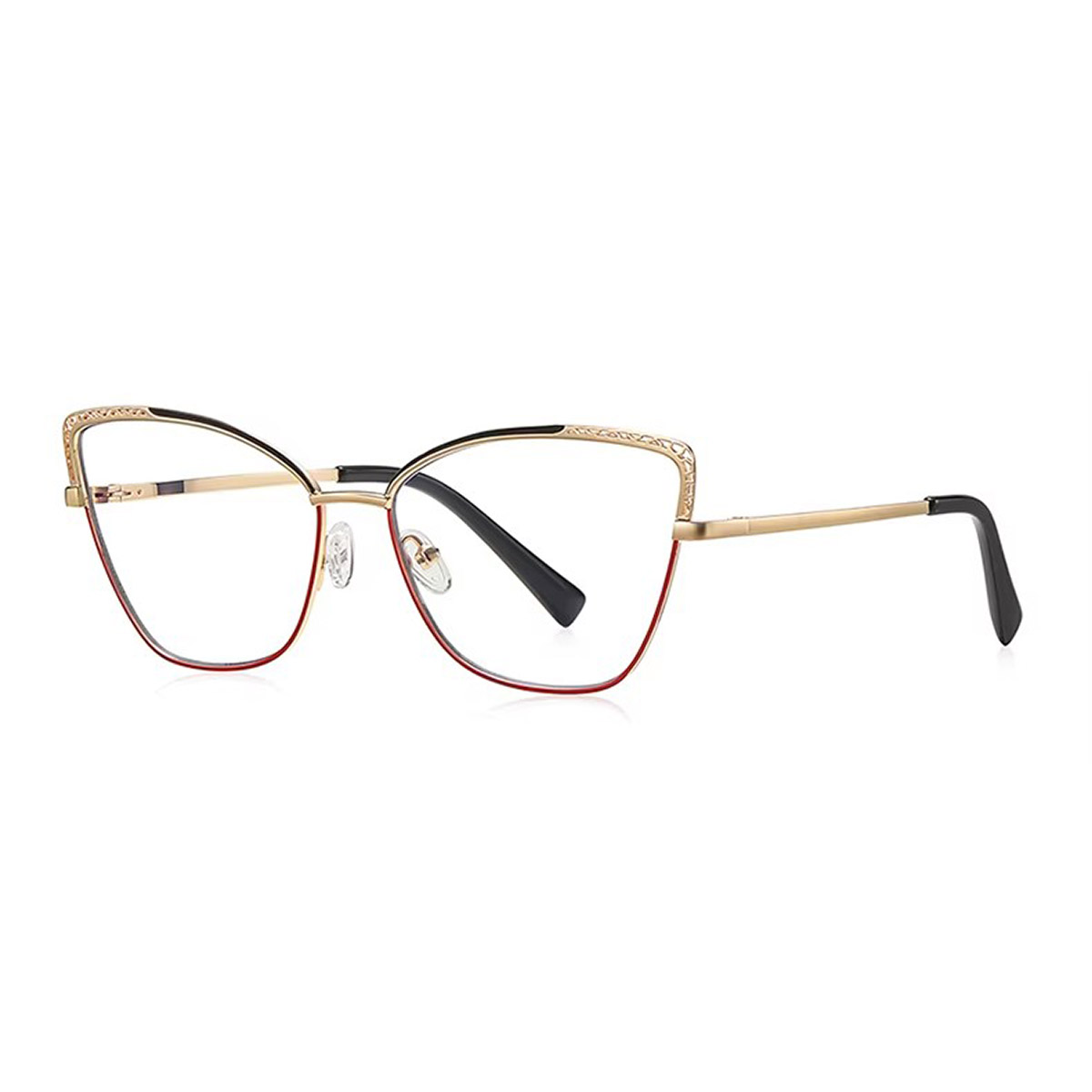 Pambabaeng cat-eye hollow metal reading glasses Pambabaeng cat-eye hollow metal reading glasses
