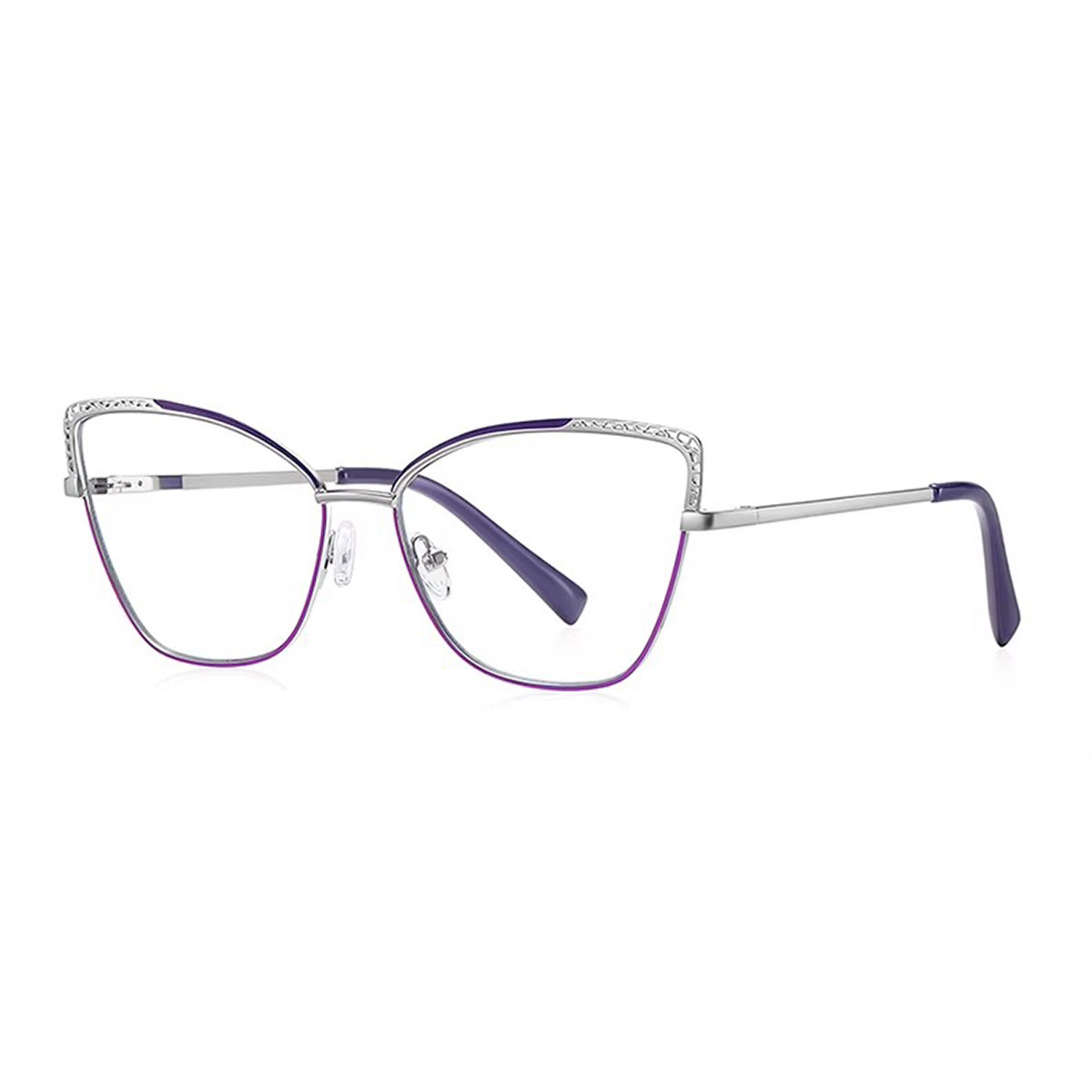 Pambabaeng cat-eye hollow metal reading glasses Pambabaeng cat-eye hollow metal reading glasses