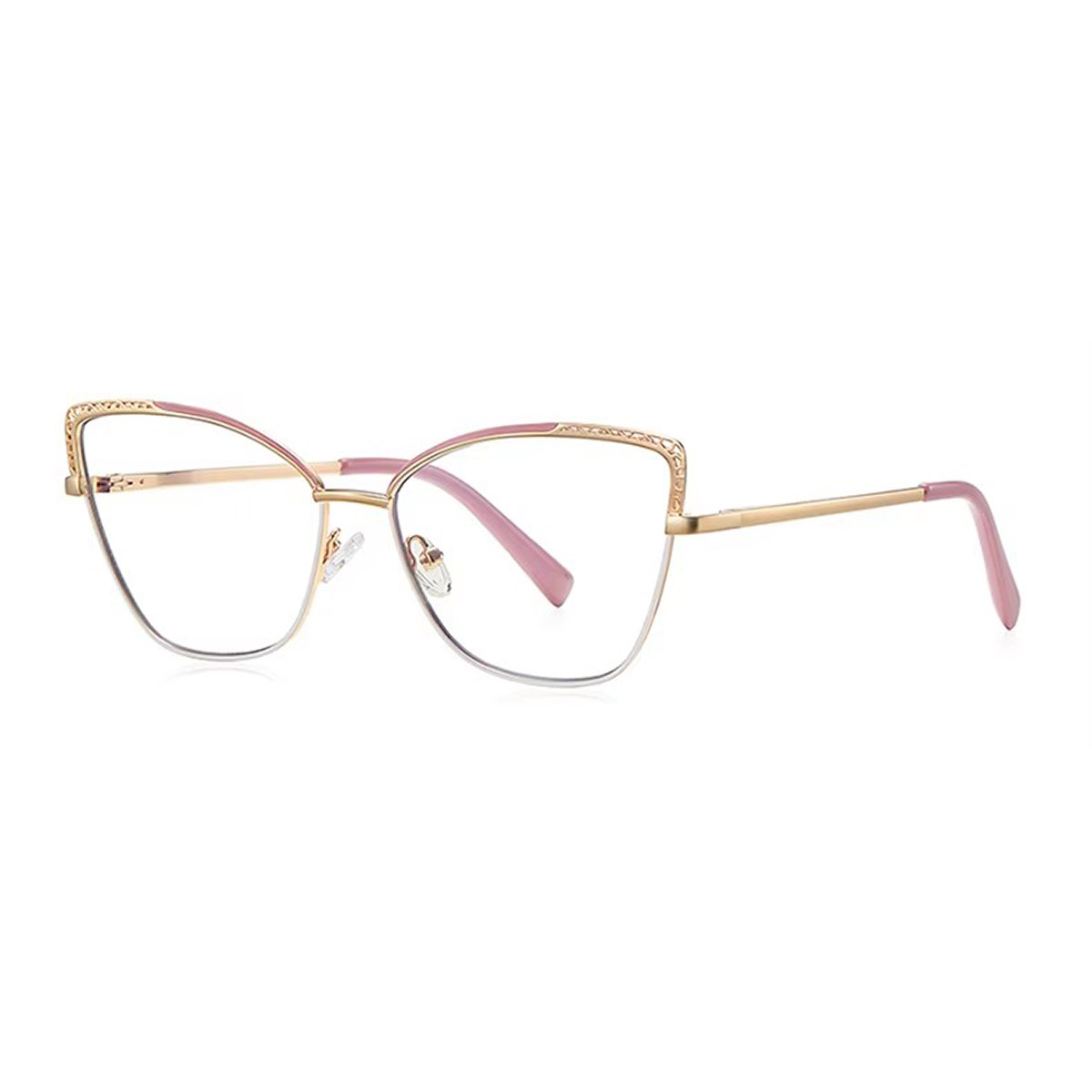 Pambabaeng cat-eye hollow metal reading glasses Pambabaeng cat-eye hollow metal reading glasses