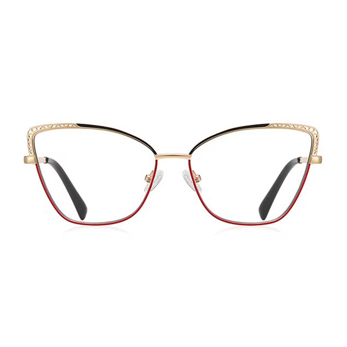 Pambabaeng cat-eye hollow metal reading glasses Pambabaeng cat-eye hollow metal reading glasses