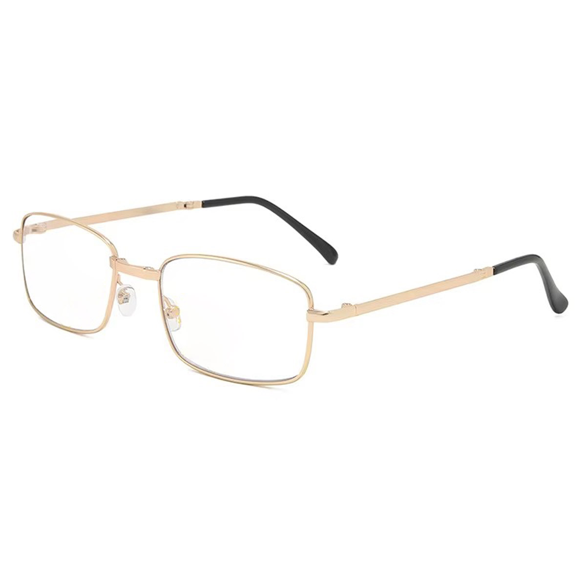 Full-frame ultra-light titanium retro men's UV400 reading glasses