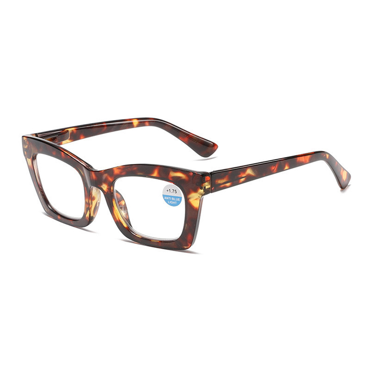 Gradient color fashionable plate cat-eye anti-blue light reading glasses Gradient color fashionable plate cat-eye anti-blue light reading glasses
