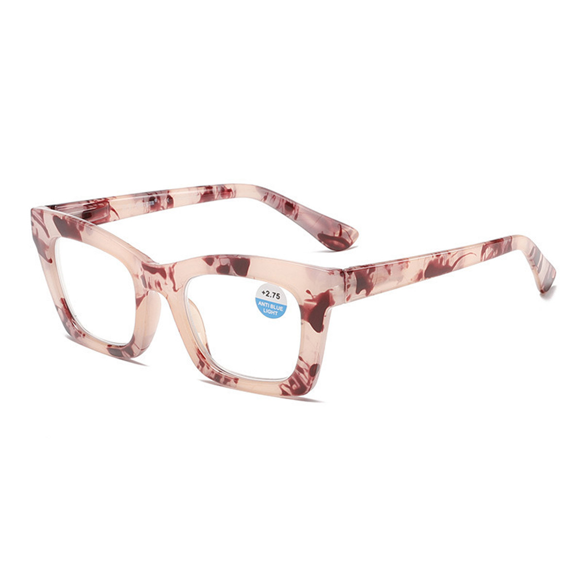 Gradient color fashionable plate cat-eye anti-blue light reading glasses Gradient color fashionable plate cat-eye anti-blue light reading glasses