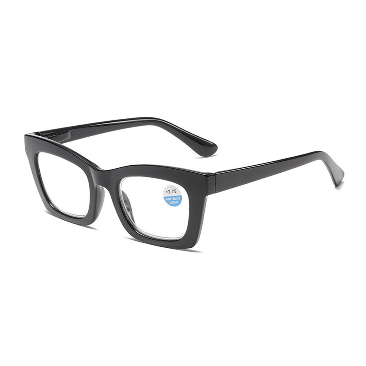 Gradient color fashionable plate cat-eye anti-blue light reading glasses Gradient color fashionable plate cat-eye anti-blue light reading glasses