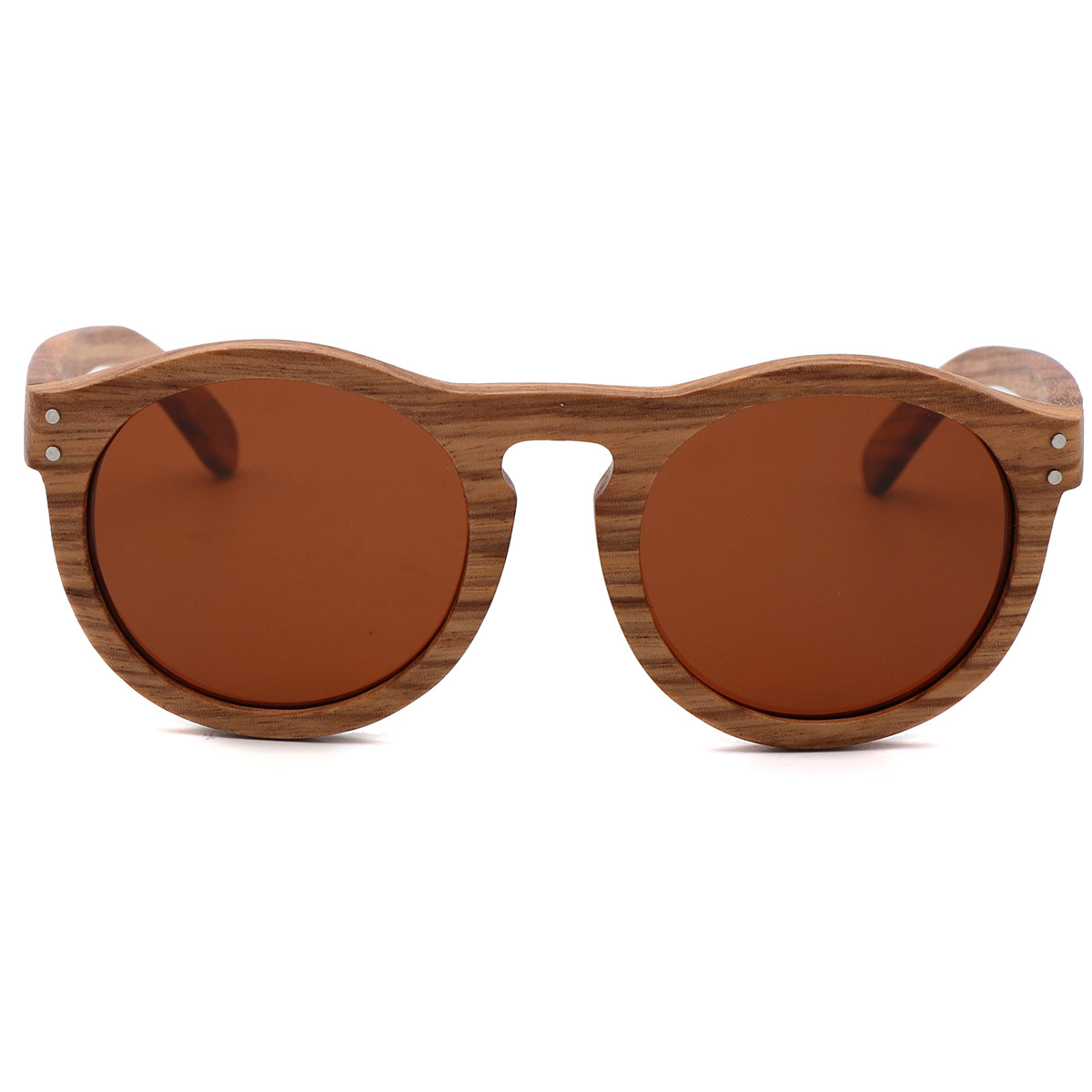 Round Frame Vintage Natural Wood Grain Salamin Round Frame Vintage Natural Wood Grain Salamin