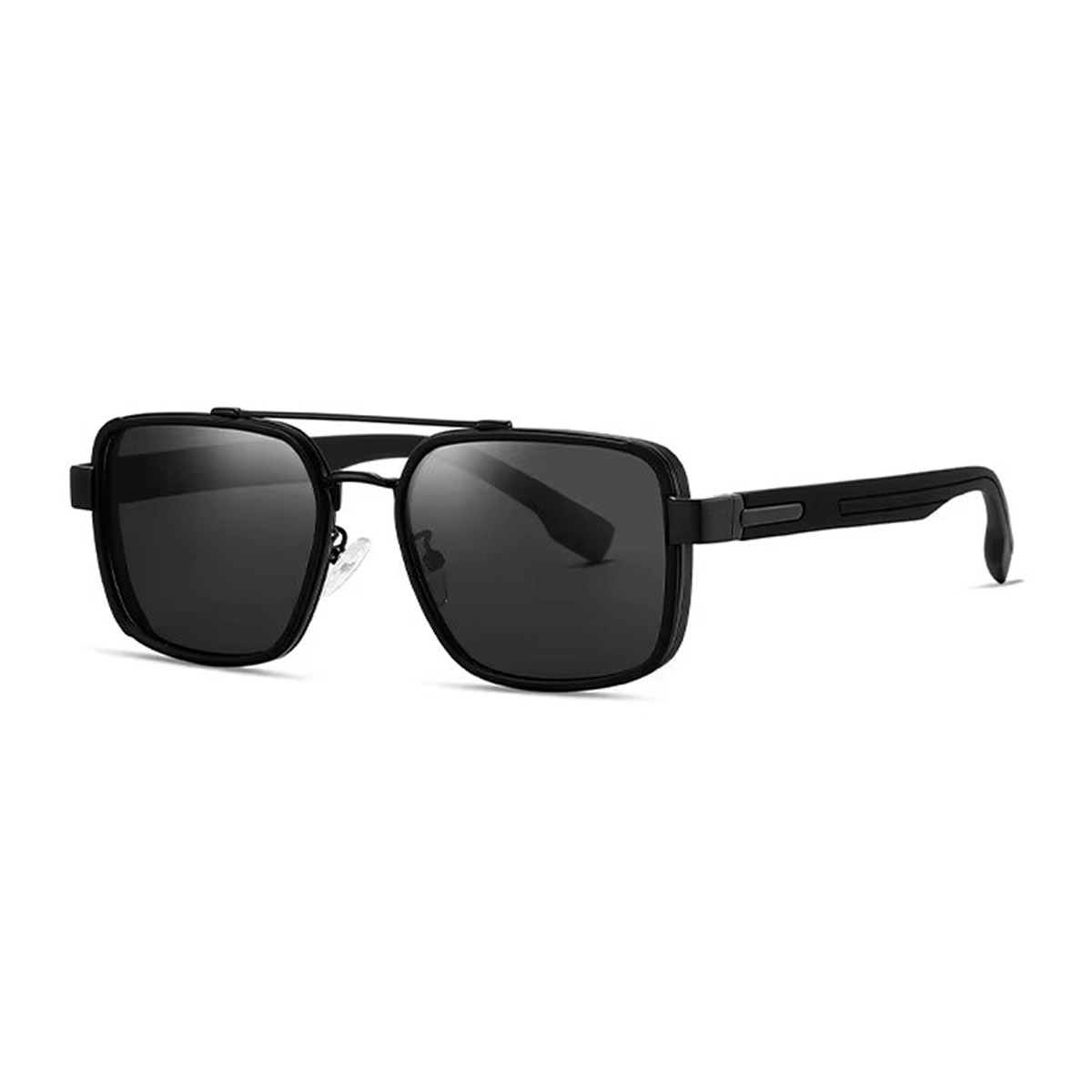 Metal Square Frame TR Temple Gradient Sunglasses Metal Square Frame TR Temple Gradient Sunglasses