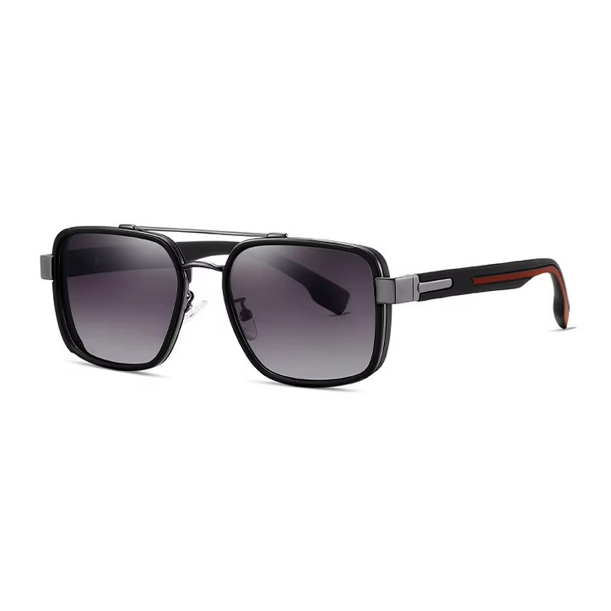 Metal Square Frame TR Temple Gradient Sunglasses Metal Square Frame TR Temple Gradient Sunglasses