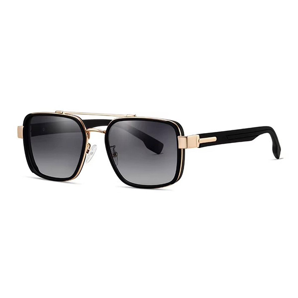 Metal Square Frame TR Temple Gradient Sunglasses Metal Square Frame TR Temple Gradient Sunglasses
