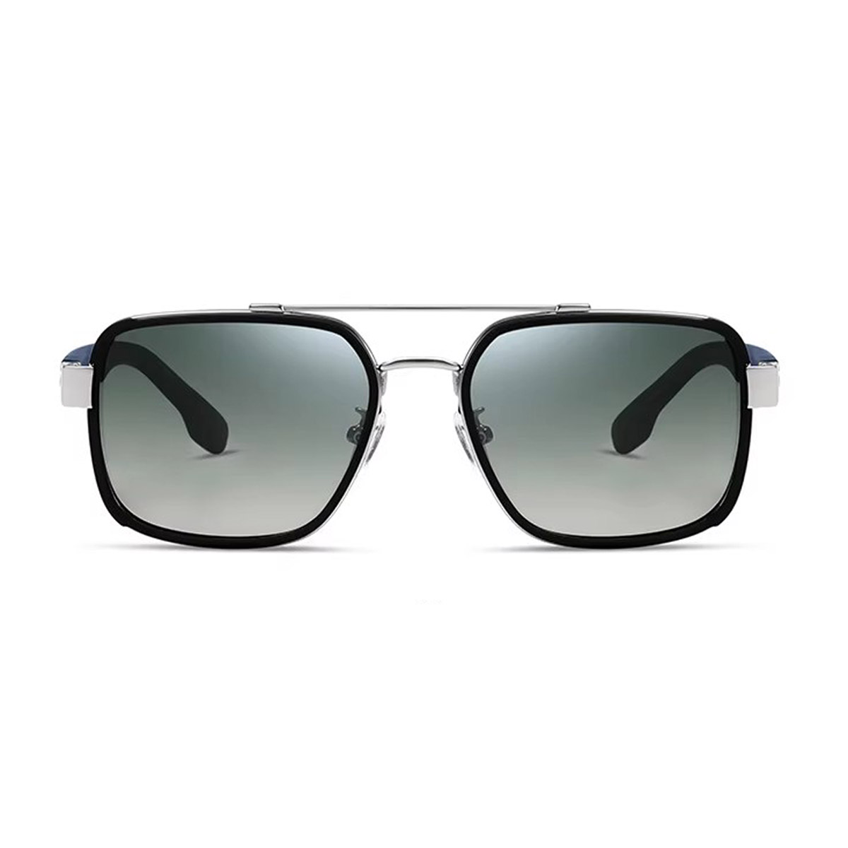 Metal Square Frame TR Temple Gradient Sunglasses Metal Square Frame TR Temple Gradient Sunglasses