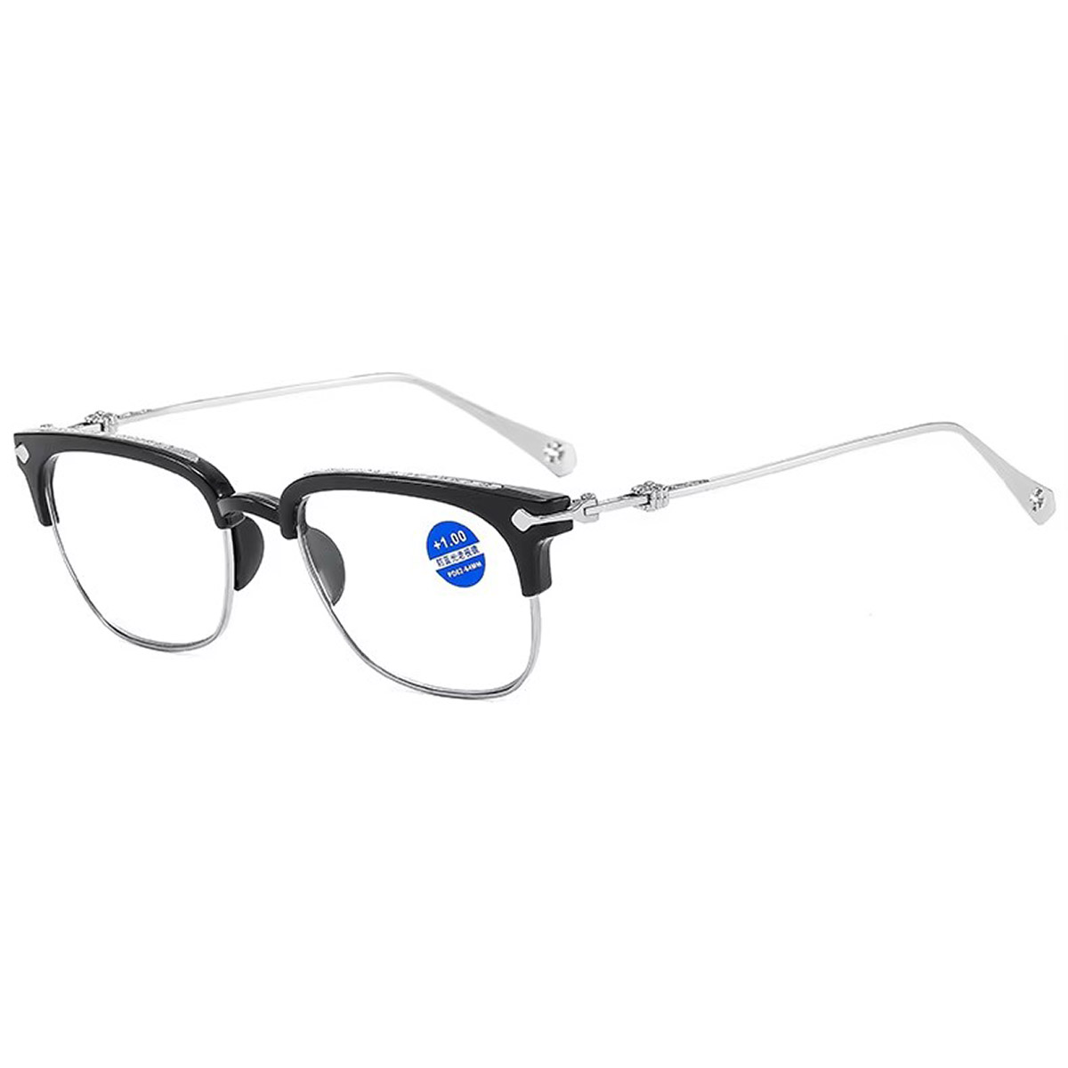 Full-frame titanium business men's anti-blue light reading glasses Full-frame titanium business men's anti-blue light reading glasses