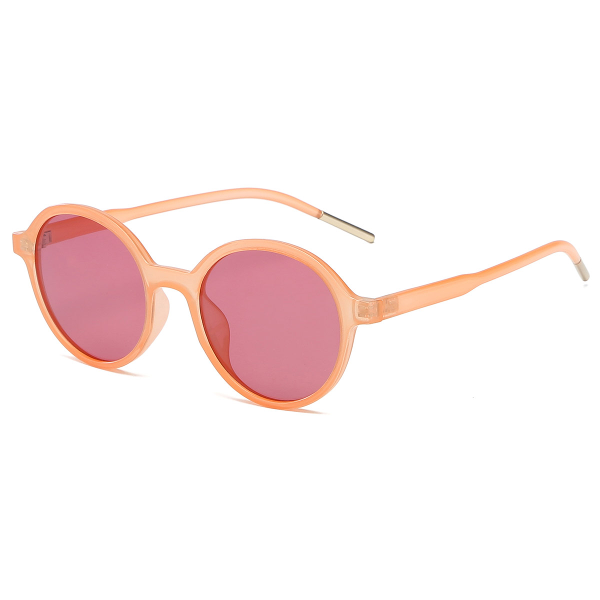Transparent na Makukulay na Round Frame Dyed TR/PC Sunglasses Transparent na Makukulay na Round Frame Dyed TR/PC Sunglasses