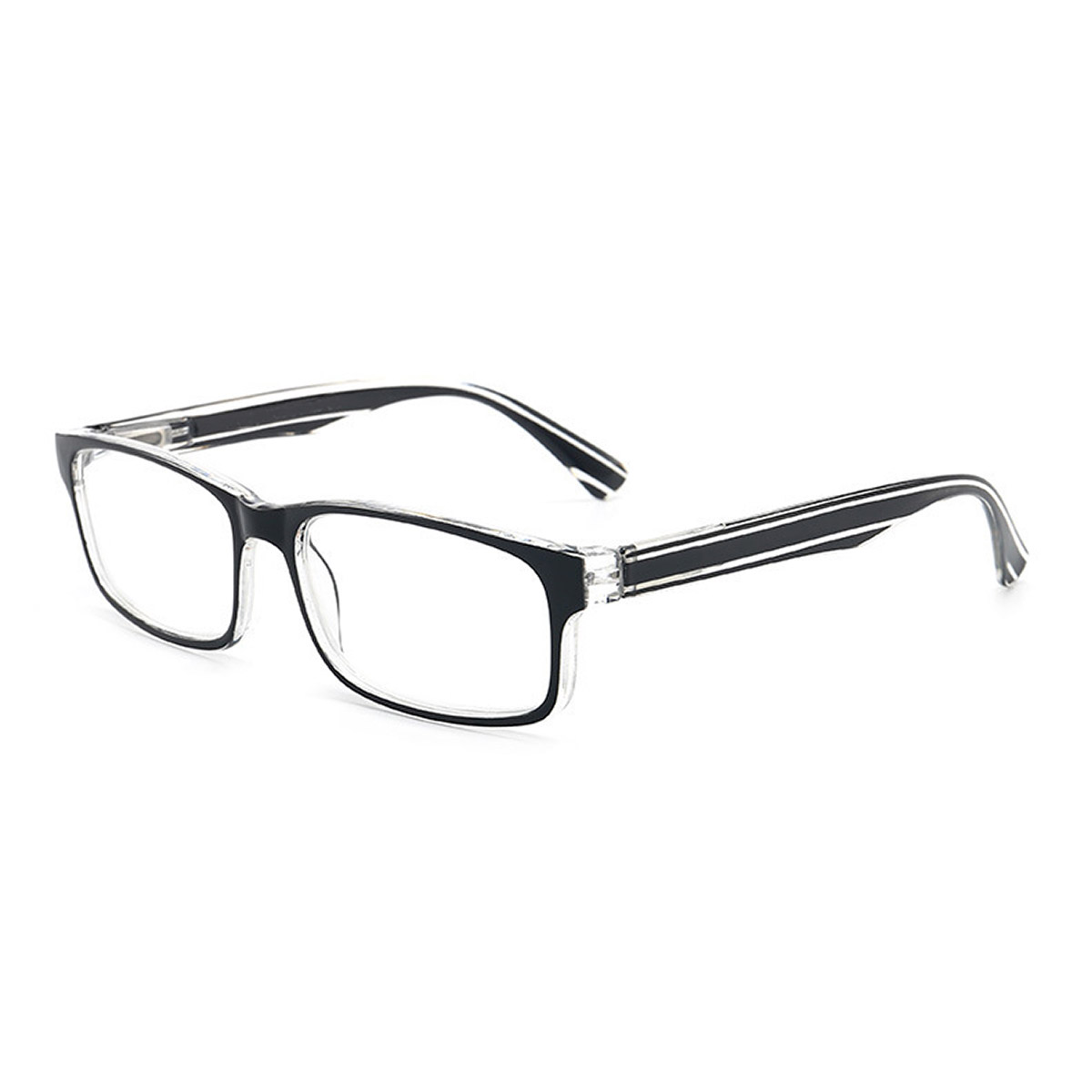 TR90 panlalaking ultra-light square elastic hinged reading glasses TR90 panlalaking ultra-light square elastic hinged reading glasses