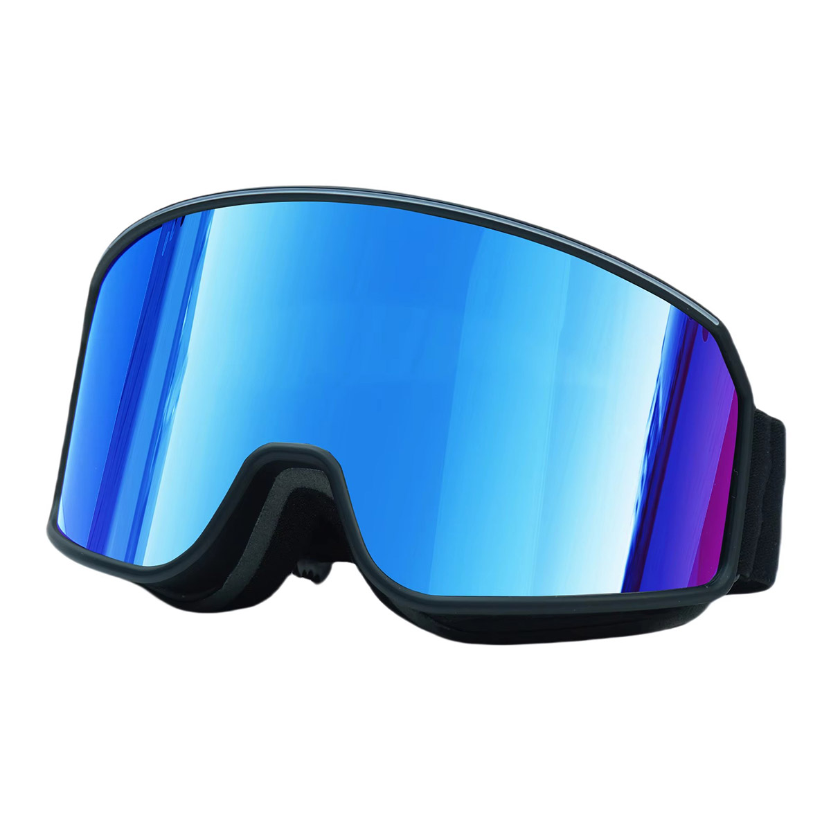 Custom na Pang-adultong Anti-fog Ski Goggles na may Adjustable Strap